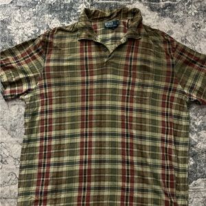 Polo Ralph Lauren Mens Madras Plaid Cotton Polo Shirt Pocket Mens Sz XXL
